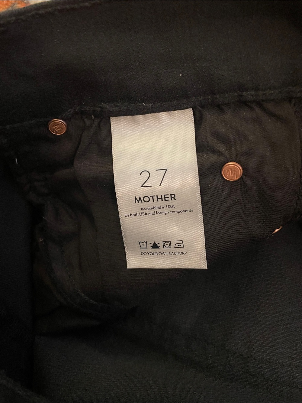 For Brittani - MOTHER The Mid Rise Dazzler Ankle Black Straight Leg Jeans | - Picture 10 of 11